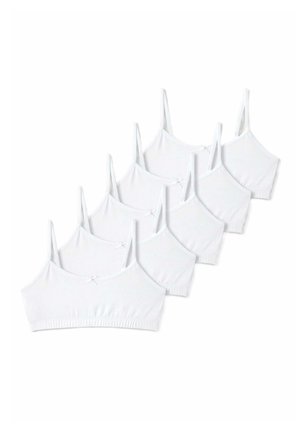 5 PACK COTTON RICH CROP TOPS - Bustier - white