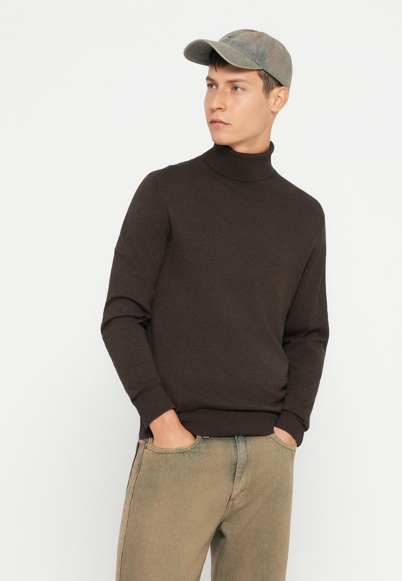 JACK & JONES Jjemil Maglione Uomo A Righe Girocollo - Maglia Lavorata In Cotone, Stile Danese Casual Chic