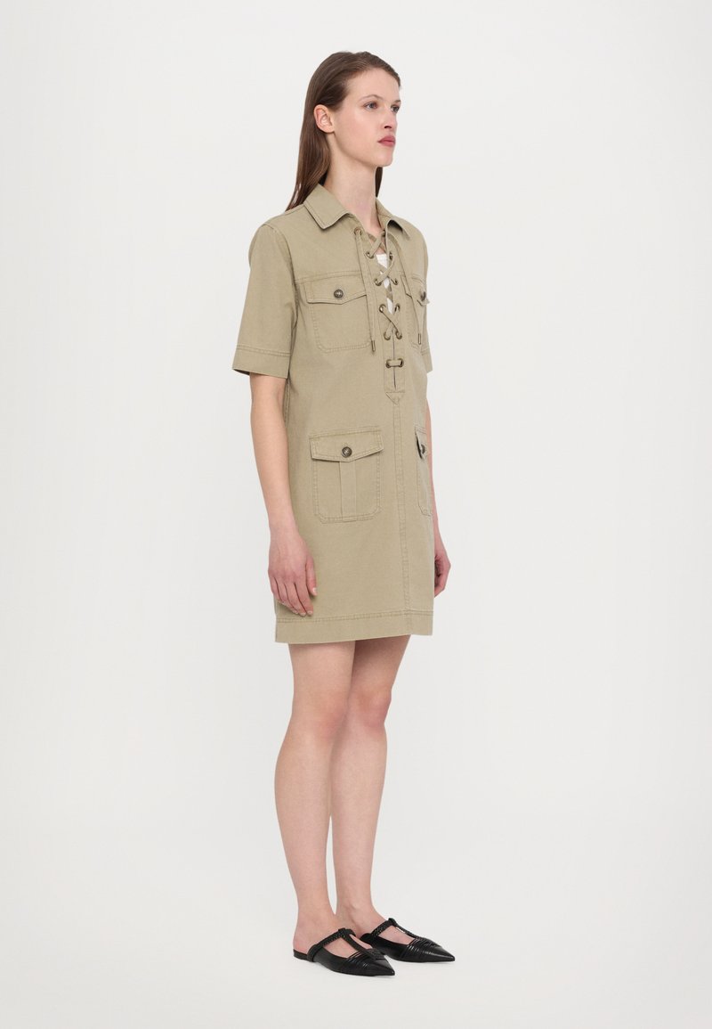 casey beige mini dress Casey Bodycon Mini Dress in Yellow | Size: M | Knit Fabric main image 0