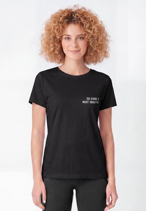 watapparel, ICH KANN SO NICHT ARBEITEN - T-shirt print - black