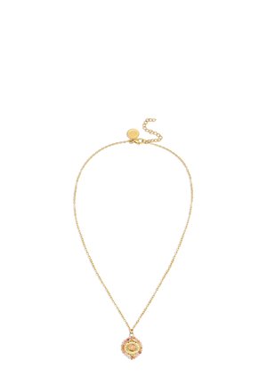 MEDALLION STONES PINK - Necklace - gold-coloured