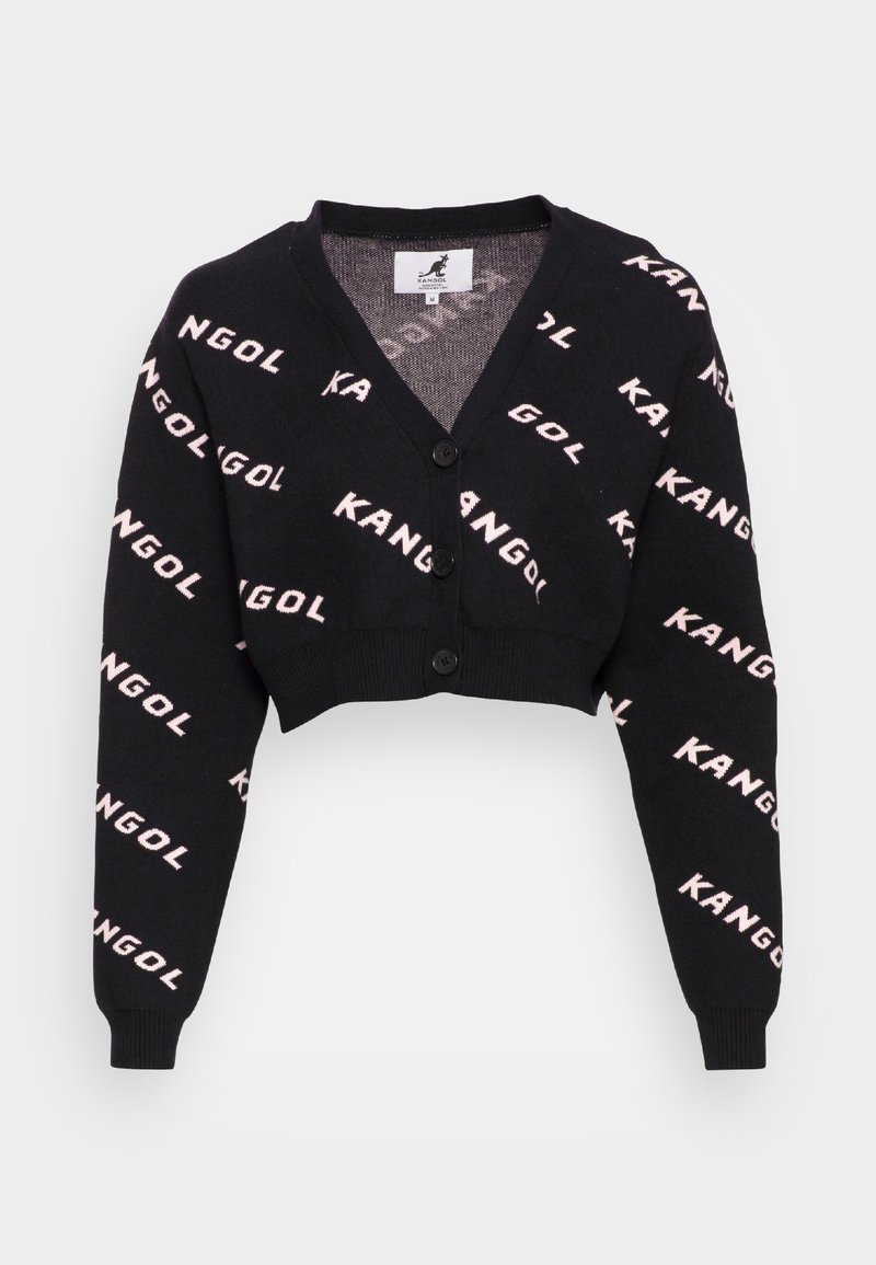Damen Strickjacken | Kangol ALFI CARDIGAN Strickjacke black/pink/schwarz - EG04480 Damen Strickjacken | Kangol ALFI CARDIGAN Strickjacke black/pink/schwarz - EG04480