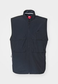 TECH WOVEN VEST - Waistcoat - black/dark grey heather