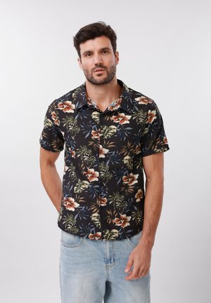 Pier One Πουκάμισο - black/pink/green