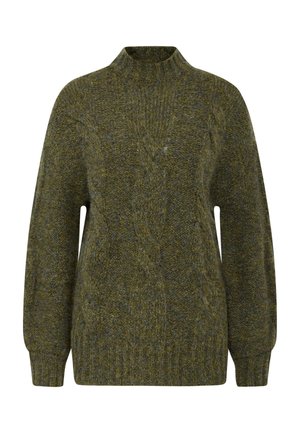 TONE - Stickad tröja - capers green