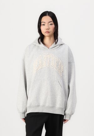 PRINTED HOODIE - Sportinis megztinis - grey melange