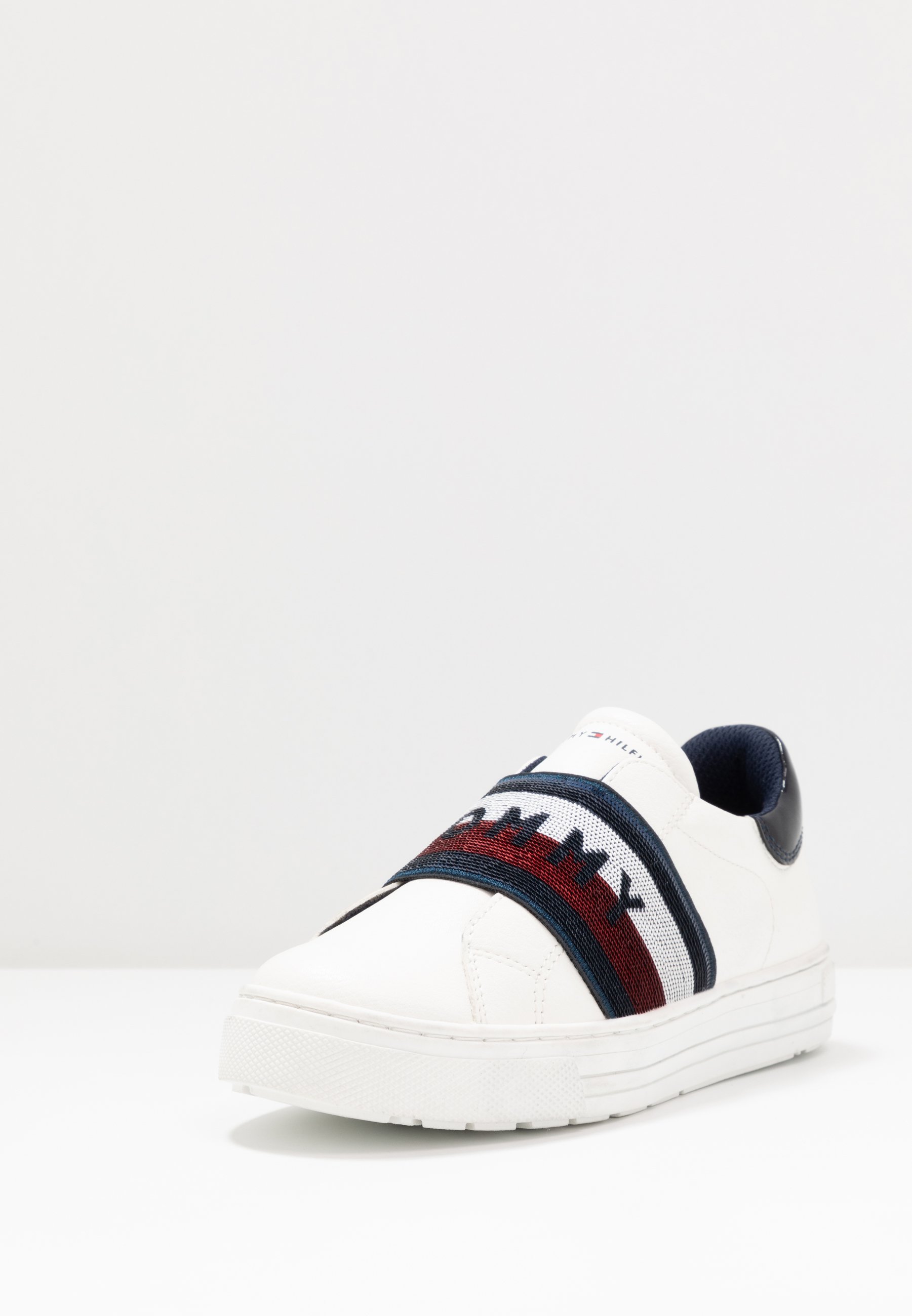 tommy hilfiger slip ons white