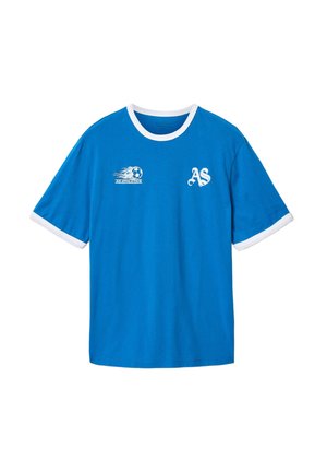AllSaints, AZZURRI SS CREW . - T-Shirt print - afina blue