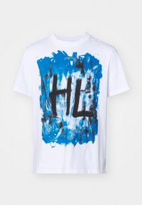 SCRIBBLE - Apdrukāts T-krekls - white/blue