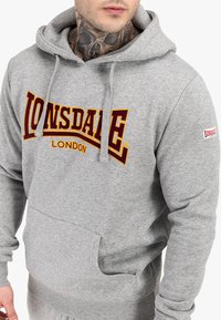 Lonsdale CLASSIC - Majica s kapuljačom - marl grey
