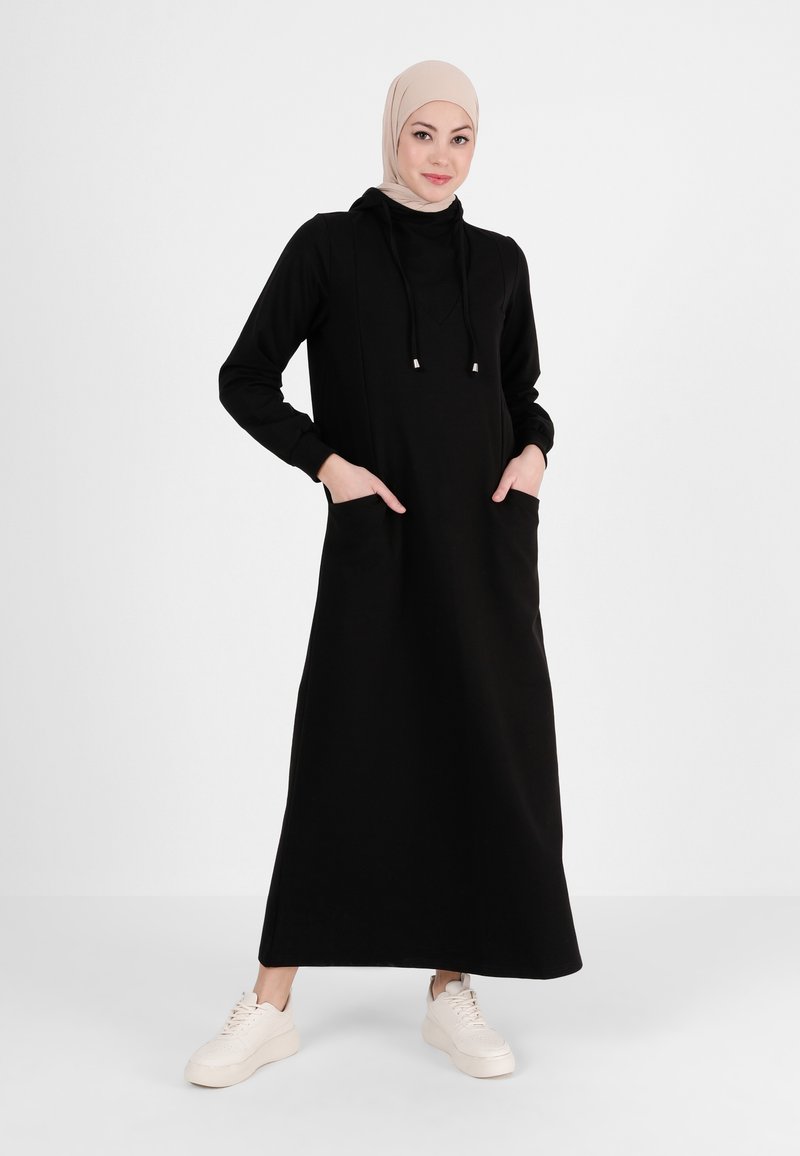 Damen Freizeitkleider | Modanisa Maxikleid black/schwarz - EE40668 Damen Freizeitkleider | Modanisa Maxikleid black/schwarz - EE40668