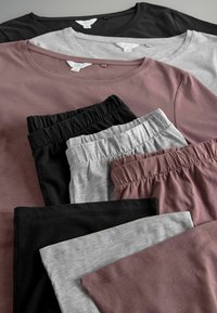 THE SET REGULAR FIT - 3 PACK SHORT SLEEVE - Pyžamová súprava - black grey pink