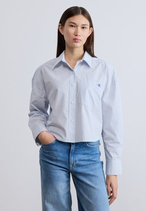 Blúzka so zapínaním na gombíky - breezy blue three