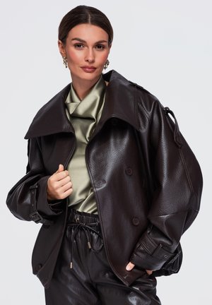 Ombre, JACKET OW-JAFL-0139 - Veste en cuir - brown