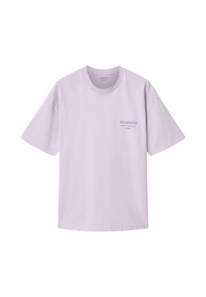 AllSaints, XANDER SS CREW - Basic T-shirt - parma purple