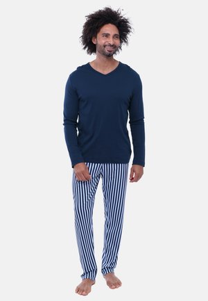 GRAPHIC STRIPES SET - Nachtwäsche Set - blau