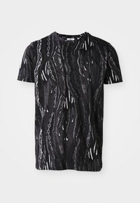 UNISEX - Nyomott mintás póló - black