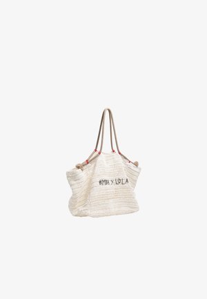 BIMBA Y LOLA BIMBA Y LOLA BOLSO DE HOMBRO GRANDE PAPEL BLANCO - Bolso shopping - blanco