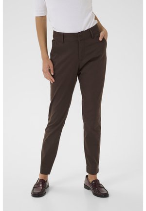 Kaffe KALEA CHINO PANT - Vászonnadrágok - black coffee