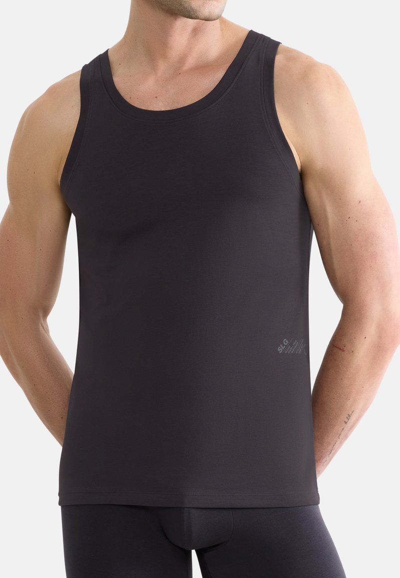 Sloggi 3ER PACK BASE TANK - Caraco - charcoal