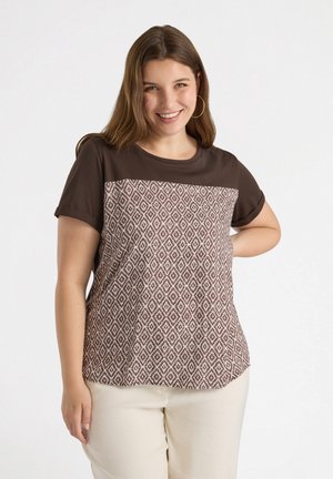 CON ETNICA - Print T-shirt - marrone