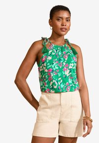 REGULAR FIT - Top - green animal print