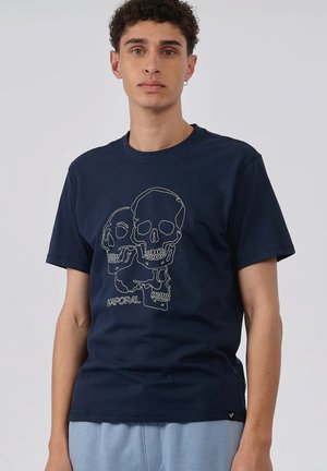 BRUCE - T-shirt imprimé - navy