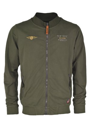 Zip-up sweatshirt - olive
