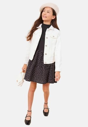 REGULAR FIT - BRODERIE - Spijkerjas - white