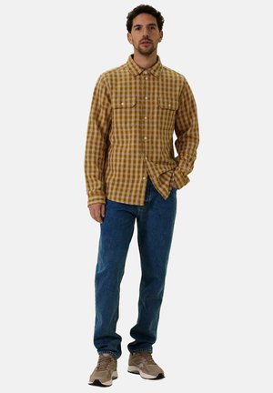 KARIERTES - Shirt - dunkelgelb