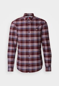 CHECK SHIRT - Camisa - deep rouge