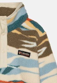 Columbia HELVETIA PRINTED HALF SNAP - Vesta od flisa - chalk rogue valley