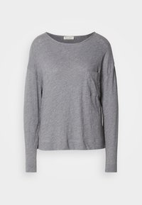 LONG SLEEVE CHEST POCKET - Top s dlouhým rukávem - grey granite melange