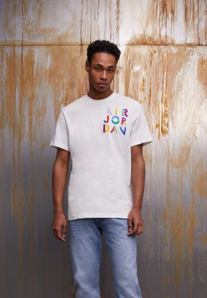 CREW - T-shirt con stampa - white
