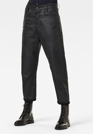 Relaxed fit jeans - coated denim