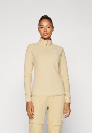 The North Face 100 GLACIER 1/4 ZIP - Fleecegenser - khaki stone