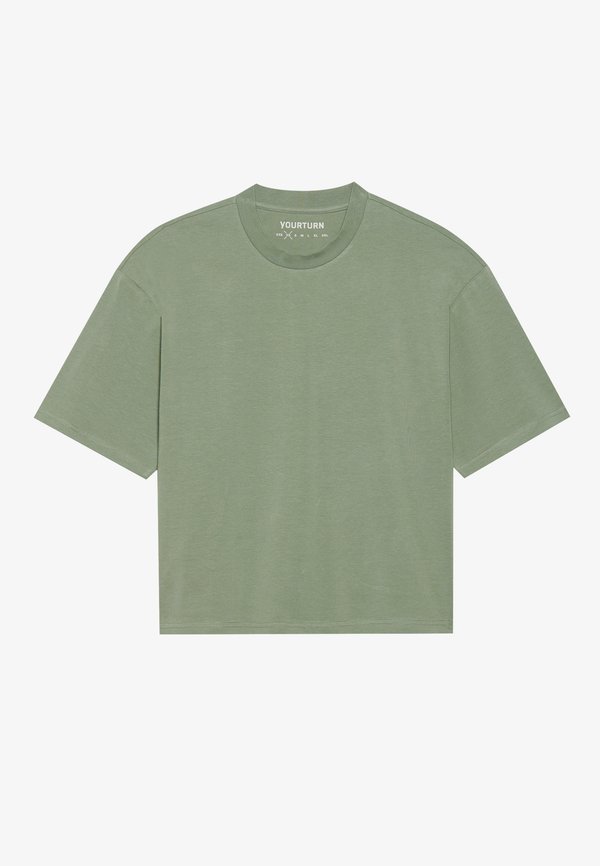 UNISEX BASIC BOXY CROPPED T SHIRT - Basic T-shirt - sea spray3