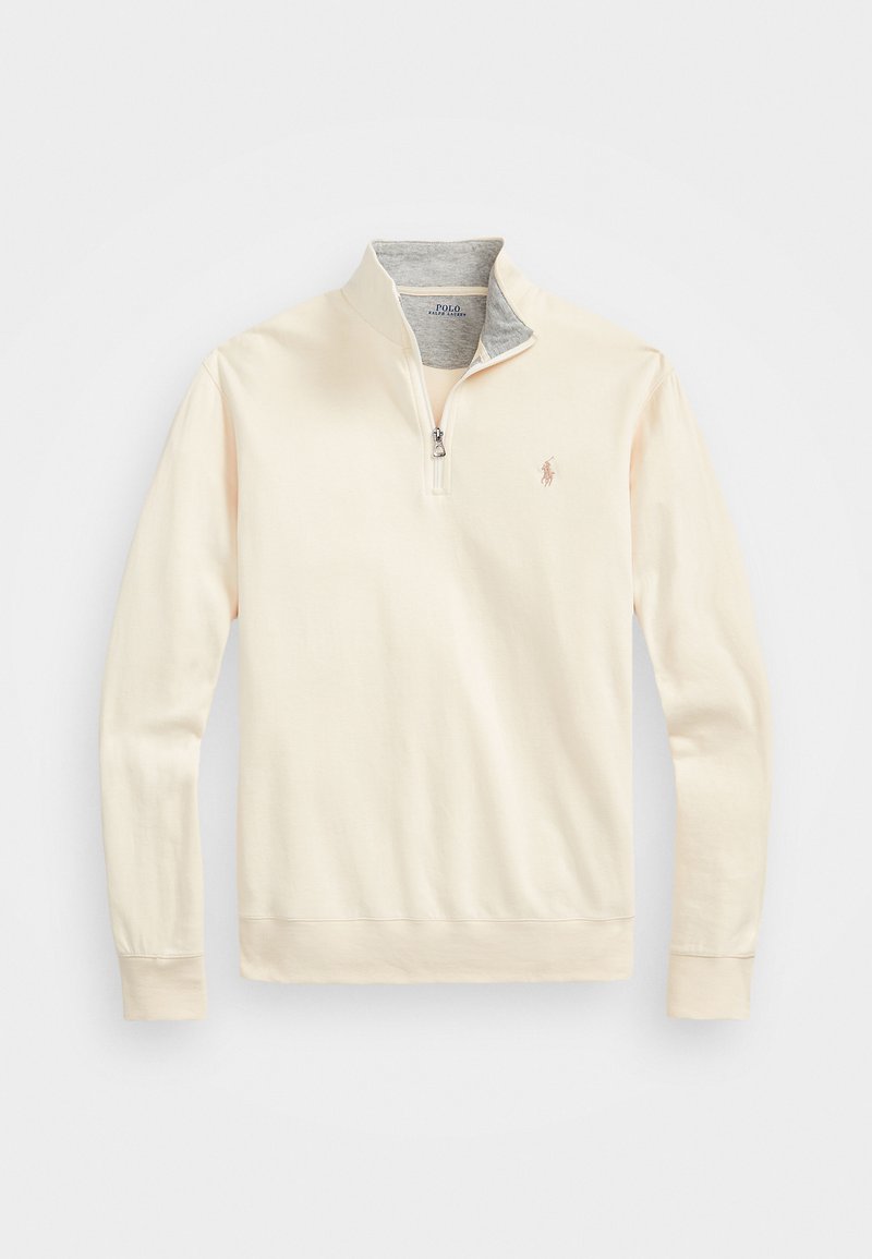 Polo Ralph Lauren - LUXURY JERSEY QUARTER-ZIP PULLOVER - Bluză cu mânecă lungă - guide cream, Extindeți