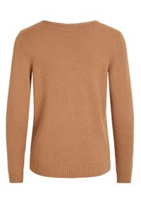 VILA VIRIL L/S V-NECK TOP - Camisola - tigers eye