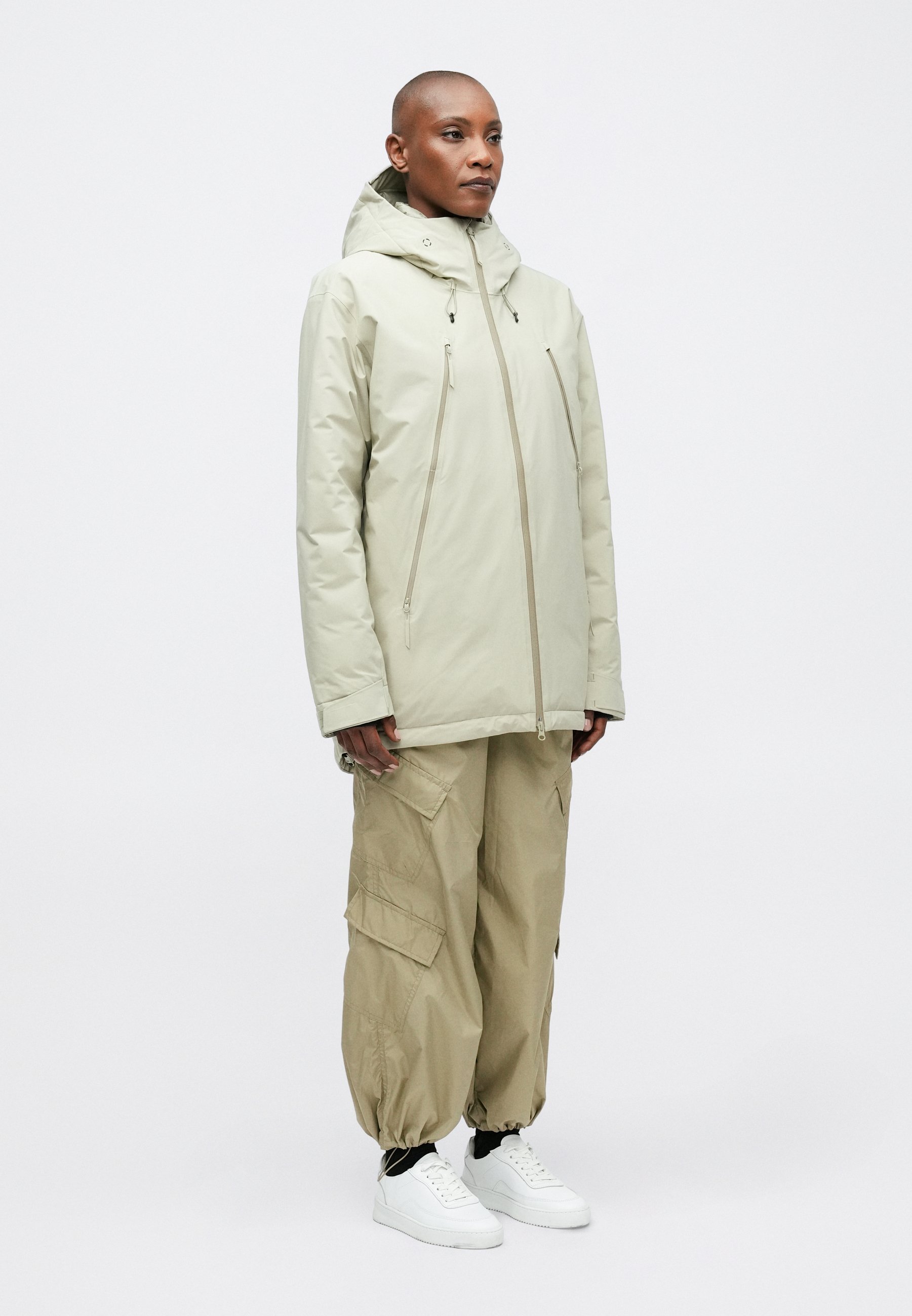 MM6 Maison Margiela MM6 X SALOMON - Down coat - abbey stone/off
