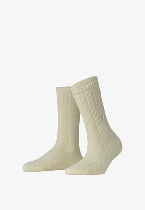 Burlington, CABLE SOCKEN - Socken - creme