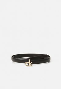 BUCKLE SKINNY BELT - Diržas - black