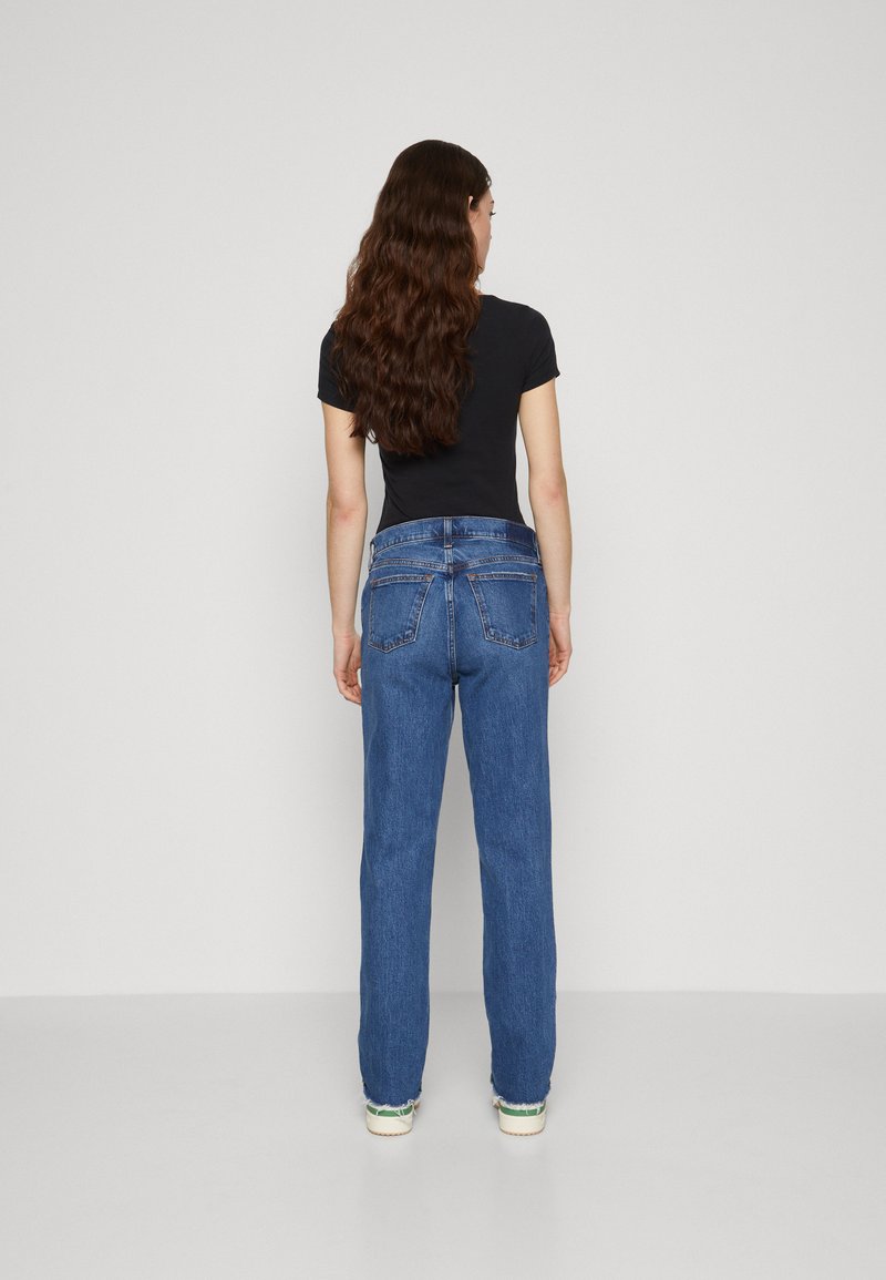 Abercrombie & Fitch Džíny Straight Fit - dark-blue denim