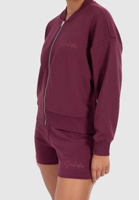 Smilodox Felpa con zip - dark purple