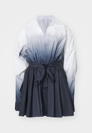 SUPER OVERSIZED FLARED DRESS - Shirt dress - true navy ombre