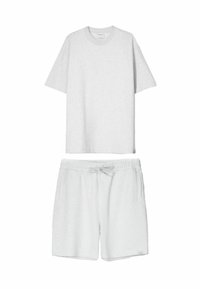 SET BERMUDA SHORTS AND T-SHIRT - Pantaloni de trening - beige