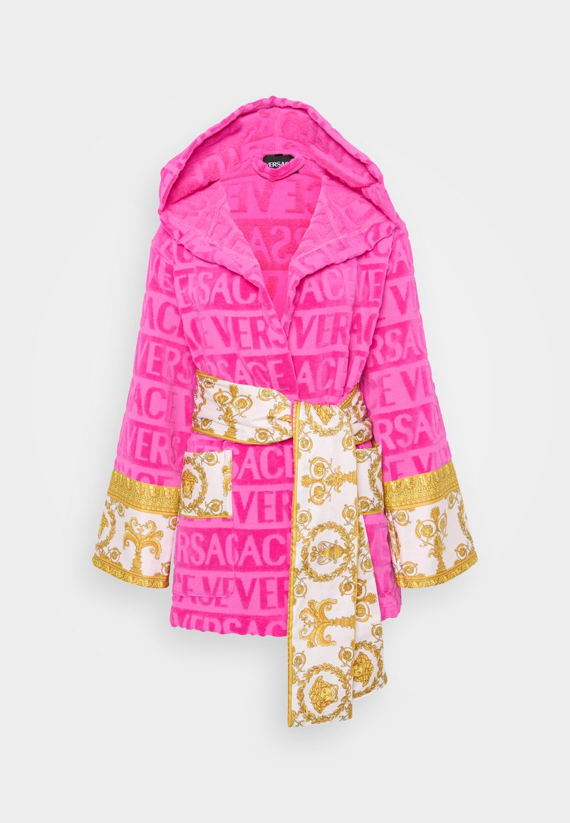 versace pink dressing gown Versace I Baroque Bathrobe, Unisex, Pink, XL