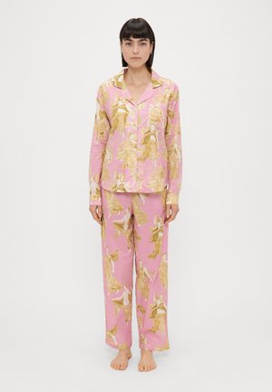 WOMENS LONG  - Pyjama set - pink/gold-coloured