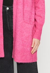 Selected Femme SLFLULU NEW LONG - Cardigan - fuchsia purple melange