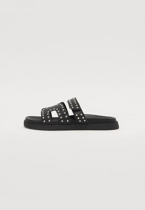 MISSILE - Sandalias planas - black